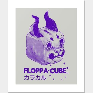 Floppa Cube - Floppa Cube Flop Flop Happy Floppa Friday |  Racist War Crime Fun | Original Art Posters and Art